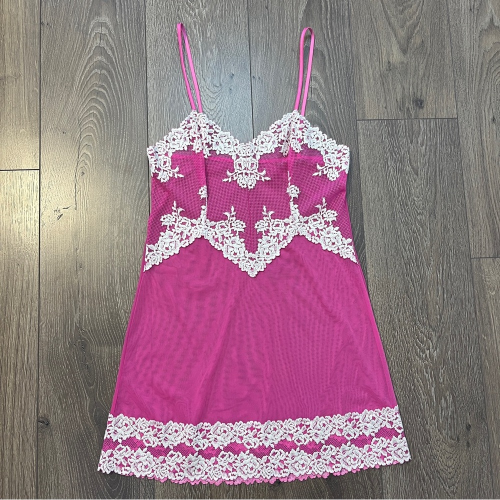 Intimissimi Valentine Pink Pretty Flowers Babydoll, Size M